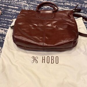 HOBO Deep Brown Leather Satchel